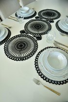 Zethome American Placemat Geborduurde placemats Presentatieset Set van 6 Set van 7