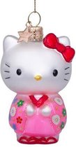 Ornament glass Hello Kitty w/kimono H9cm w/box