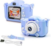 Esencials Kindercamera - Fototoestel voor kinderen - 32GB geheugenkaart - Schoencadeautjes Sinterklaas - Blauw