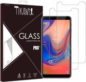 Tikawi x2 Gehard Glas 9H Samsung Galaxy A7 2018 Hoge Weerstand Screenprotector - [Anti-vingerafdruk] - Beschermende film x2