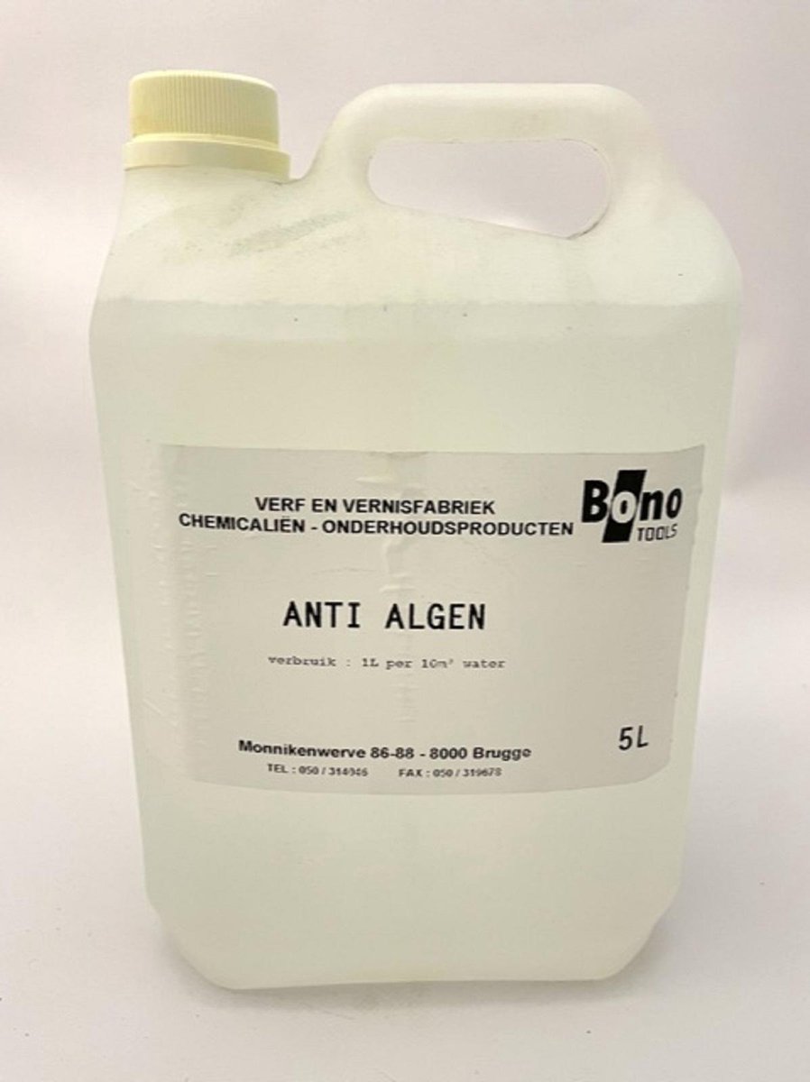 Bono Tools Anti Vlok Algen - verwijderen van groene en zwarte algen - 5 L