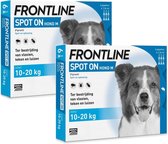 Frontline Spot On 2 Medium Hond Medium - Anti vlooien en tekenmiddel - 2 x 6 pip