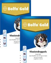 Bolfo Gold Hond 400 - Anti vlooienmiddel - 2 x 2 stuks 25 - 40 Kg