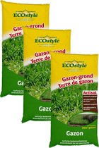 Ecostyle Cocopeat Gazon - Bodembedekking - 3 x 40 l