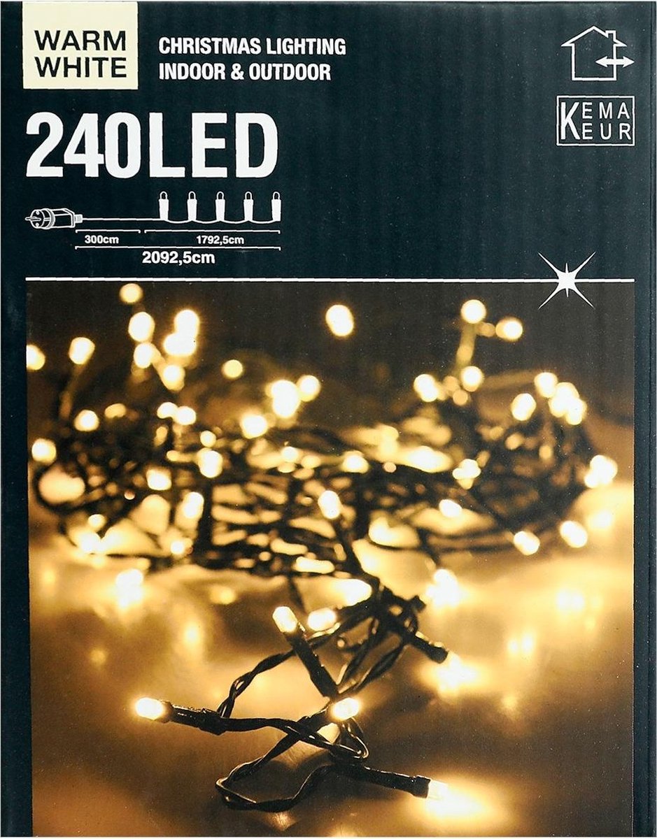 koppeling Manifestatie Exclusief Kerstverlichting - 240 LED Warm Wit - voor binnen & buiten | bol.com