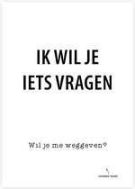 Kraskaart | Wil je me weggeven? (Strak)