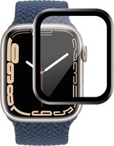 Screenprotector geschikt voor Apple Watch Series 7 41 mm - Full Screen Protector Glas