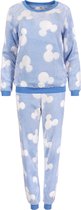 Warme, lichtblauwe fleece Mickey Mouse pyjama XS