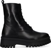 Omoda Tronchetto Allacciato Veterboots - Laarzen Met Veters - Dames - Zwart - Maat 37