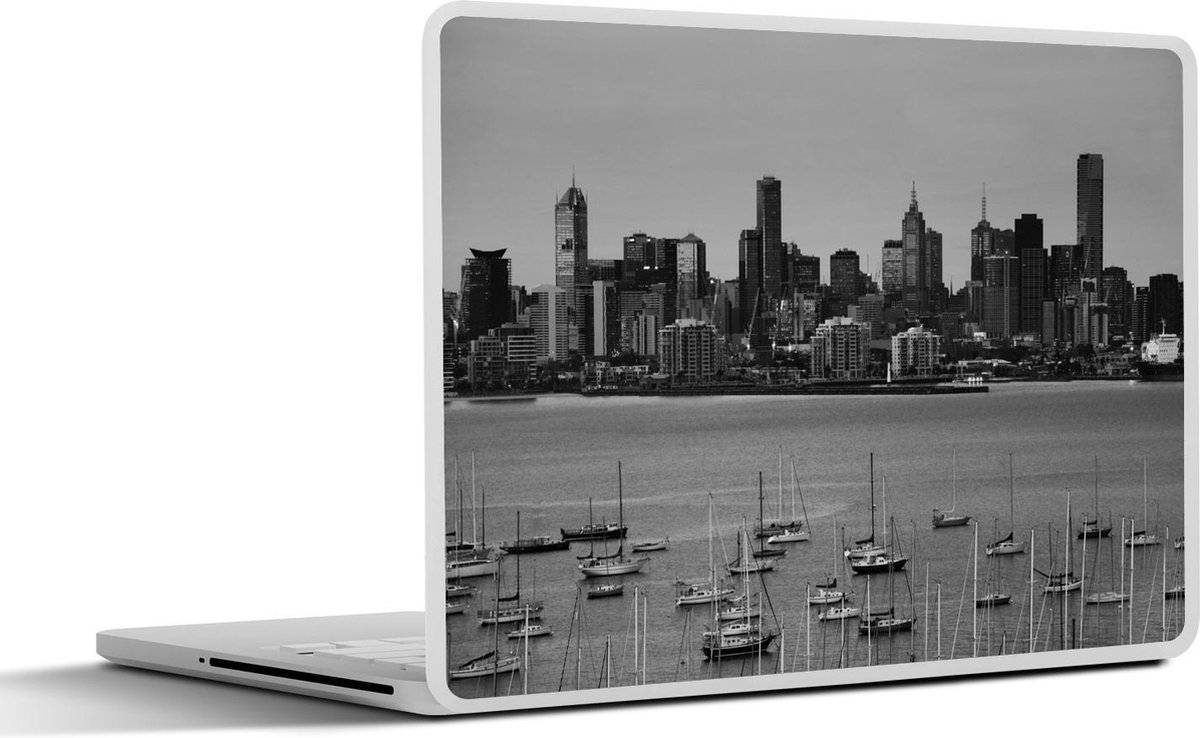 Afbeelding van product SleevesAndCases  Laptop sticker - 14 inch - Melbourne - Boot - Skyline