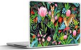 Laptop sticker - 13.3 inch - Jungle - Planten - Dieren - 31x22,5cm - Laptopstickers - Laptop skin - Cover