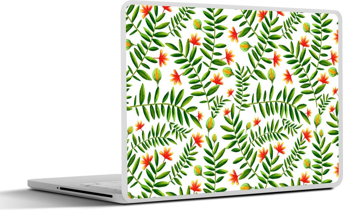 Laptop sticker - 12.3 inch - Jungle - Bladeren - Flora - 30x22cm - Laptopstickers - Laptop skin - Cover