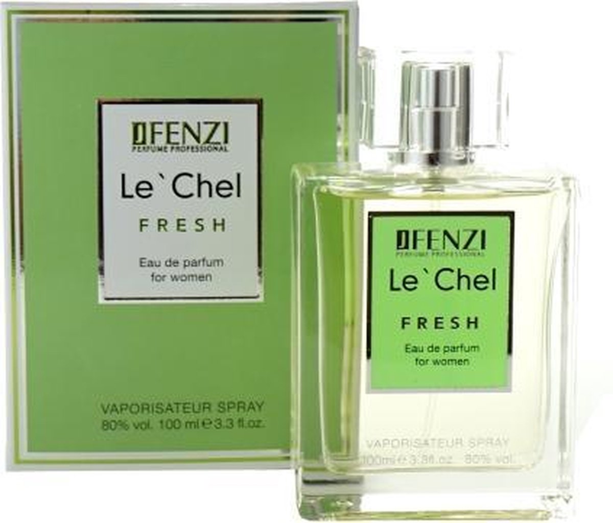 Bloemige, Chypre merkgeur voor dames - JFenzi - Le’ Chel Fresh - Eau de Parfum - 80% - 100ml ✮✮✮✮✮ - Cadeau Tip !