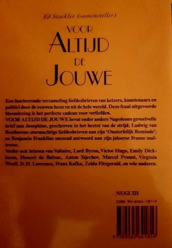 Voor altijd de jouwe liefde in brieven, Ed Stackler 9789065641816 Boeken bol