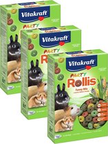 Vitakraft Rollis Party - Snack pour rongeurs - 3 x 500 g