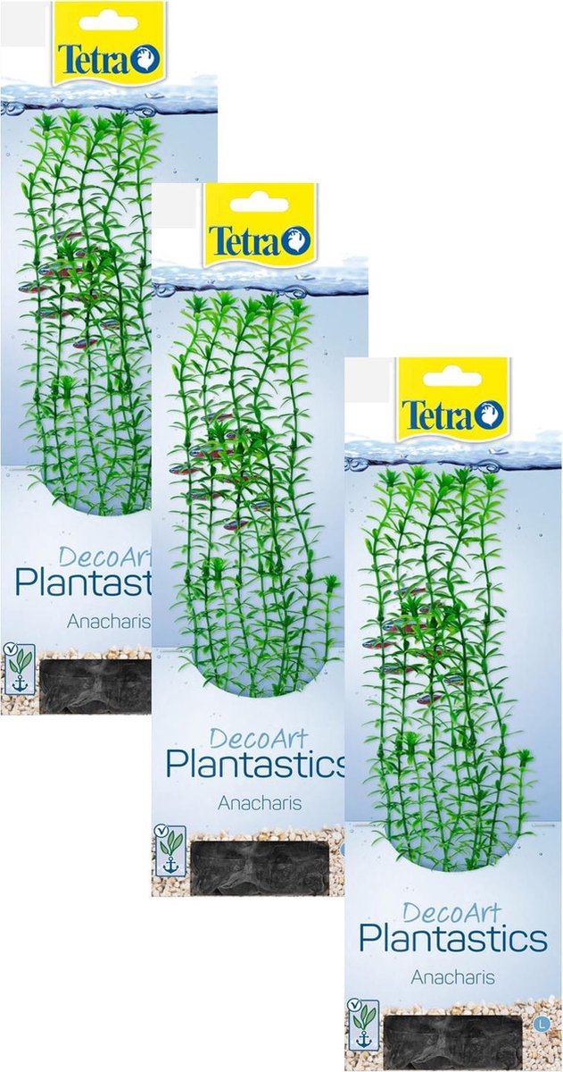 Tetra Decoart Plantastics Anacharis - Aquarium - Kunstplant - 3 x Large