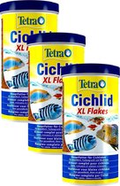 Tetra Cichlid Xl Flakes - Vissenvoer - 3 x 1 l