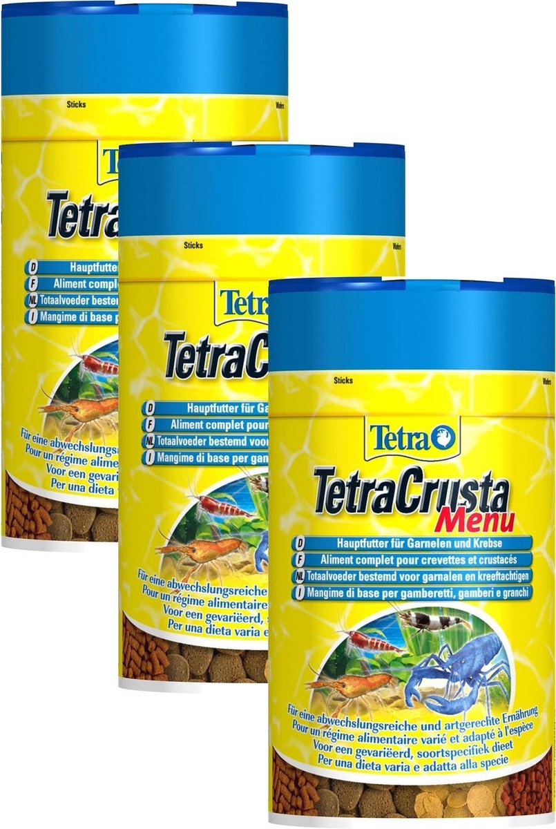 Tetra Crusta Menu Sticks - Vissenvoer - 3 x 100 ml