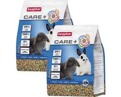 Beaphar Care+ Konijn - Konijnenvoer - 2 x 1,5 kg