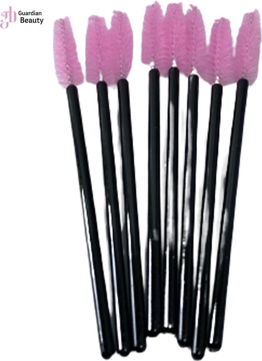Wimpers Borstels Voor Wimper Extension | Mascara Applicator Wands | Eyelashes brush | Siliconen Wegwerp Mascara Borstel Make Up kwasten - 50 Stuks