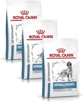 Royal Canin Veterinary Diet Hypoallergenic Moderate Calorie - Hondenvoer - 3 x 1500 g