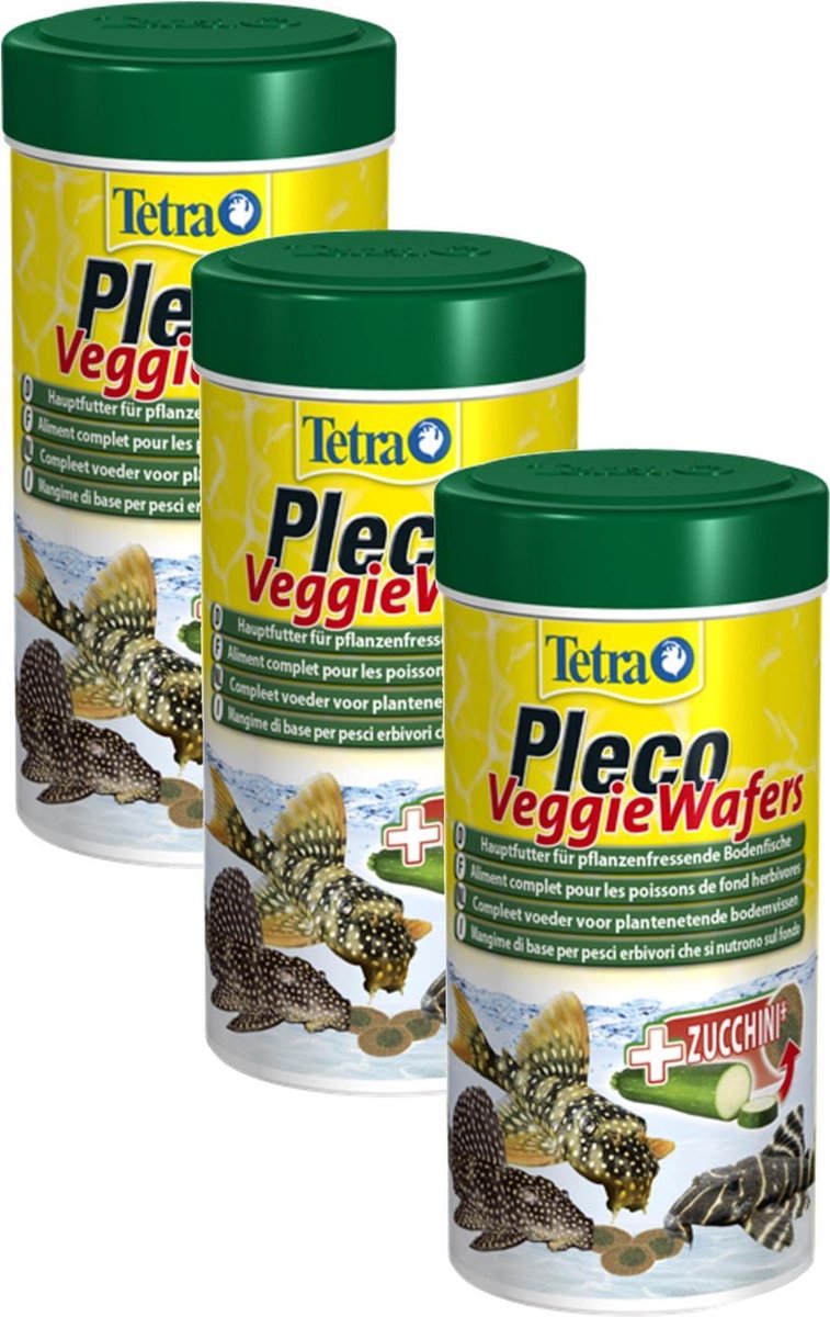 Tetra Pleco Wafer - Vissenvoer - 3 x 250 ml