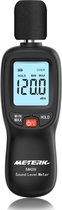 Digitale Decibelmeter - Geluidsmeter - db Meter - Draadloos - Zwart - LCD Scherm - Meetbereik 30 / 130 db - Flanner®