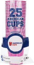 Pink Cups Plastic 473ml 25 stuks