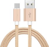 All Round Products USB-A naar USB-C oplaad kabel - 2meter lang - Gold