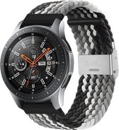 Smartwatch bandje - Geschikt voor Samsung Galaxy Watch 46mm, Samsung Galaxy Watch 3 45mm, Gear S3, Huawei Watch GT 2 46mm, Garmin Vivoactive 4, 22mm horlogebandje - Nylon stof - Fungus - Loop