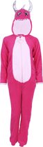 Roze onesie drakenpyjama MAAT M