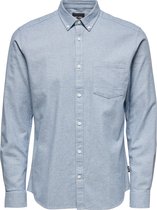 ONLY & SONS ONSNIKO LIFE LS MELANGE SHIRT NOOS Heren Overhemd - Maat L