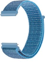 DrPhone SWB2 Universele 20mm Nylon Geweven Elastische Band met klittenband - Horlogeband – Armband –  Blauw