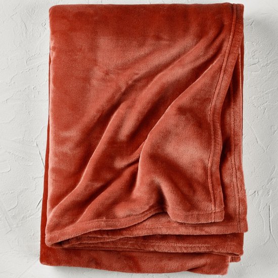 De Witte Lietaer Fleece deken Snuggly Caramel - 150 x 200 cm - Bruin