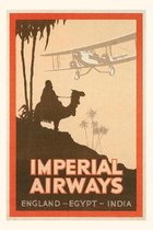 Pocket Sized - Found Image Press Journals- Vintage Journal Imperial Airways Travel Poster