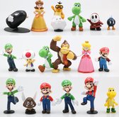 Super Mario Figuren - 18 Speelfiguren - 7 cm - Speelgoed Actiefiguren - Verjaardag Cadeau - Kids