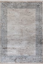 Vloerkleed TROGIR - klassieke uitstraling - blauw bruin grijs - zacht velours - 120 x 170 cm - in diverse maten verkrijgbaar - kleed - tapijt - karpet - loper - mat - keukenmat - k
