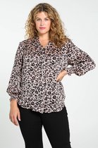 Paprika Dames Bedrukte blouse met dierenhuideffect - Blouse - Maat 50