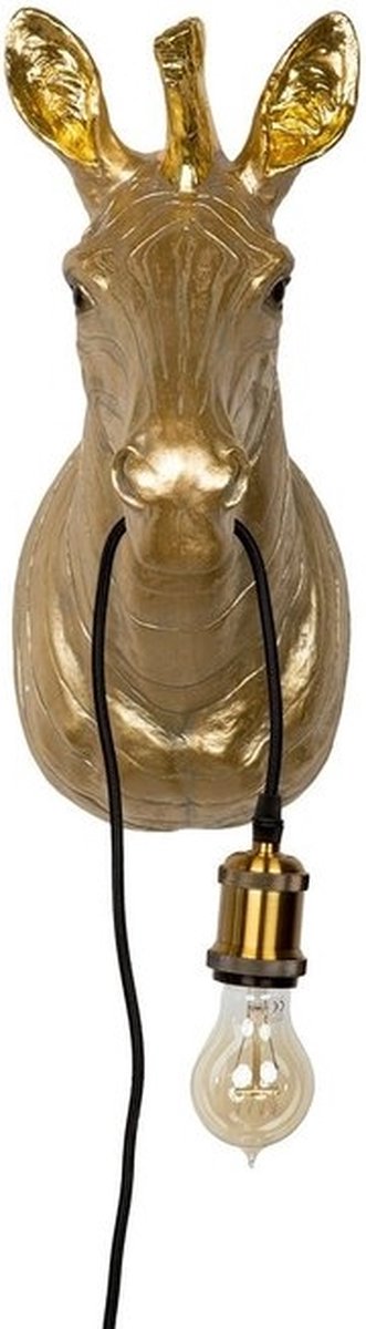 Wandlamp - Wandlamp Binnen - Dierenlamp - Paard - Goud - 61 cm hoog