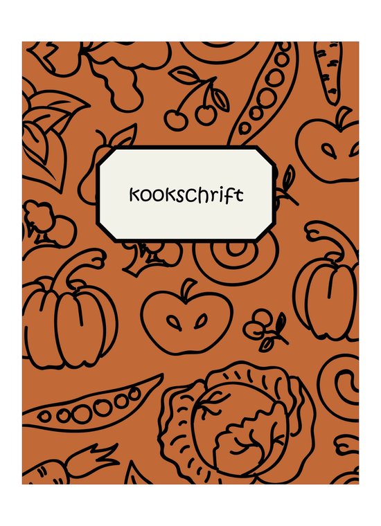 Foto: Happybook kookschrift gerechtenboek familierecepten bruin recepten gerechten gastenlijst boodschappenlijst kooknotities softcover elastiek boekenlegger eten met vrienden kookliefhebber recepten bewaren eetherinneringen