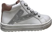 Naturino mt 31 veter rits hoge lederen sneakers Snip High wit roze silver