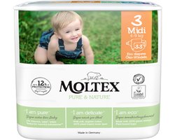 Moltex Pure & nature babyluiers midi 33 Stuks