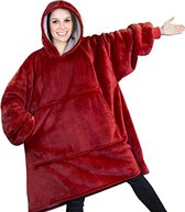 Hoodie Blanket - Oversized Hoodie - Fleece Deken - Fleece Vest Dames Heren - Warm - TV Deken - Fleecedeken Met Mouwen - Indoor/Outdoor Coat - Hoodie - Plaid Met Mouwen - Huggle - Knuffelen - 