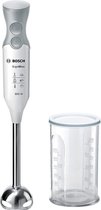 Bosch MSM66110 ErgoMixx staafmixer, 600 watt, afneembare blendervoet, blenderkan, 2 snelheidsstanden, wit/grijs