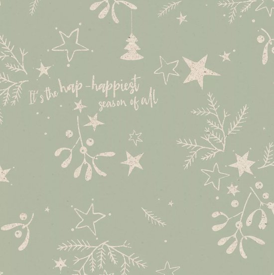 Tegels Sticker - Sticker met stertegels / Salie Groen / 24 stuks