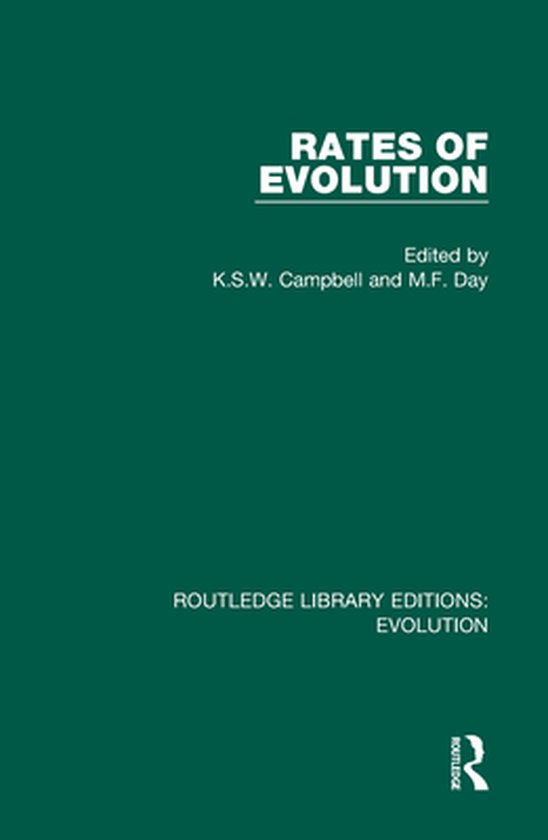 Routledge Library Editions: Evolution - Rates of Evolution - cover