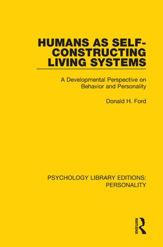 Psychology Library Editions: Personality - Humans as Self-Co ... - cover
