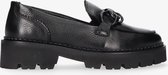 Tango | Bee bold 4-b black leather chain loafer - black sole | Maat: 42