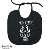 Slab Zwart Mijn Eerste kerst Met afbeelding van een snoezige Eland * Snoes * Kraam Cadeau * Geboorte Kado * Baby Kerst * Baby Kerstcadeau