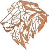 Cortenstaal wanddecoratie Lion 2.0 - Kleur: Roestkleur | x 80 cm